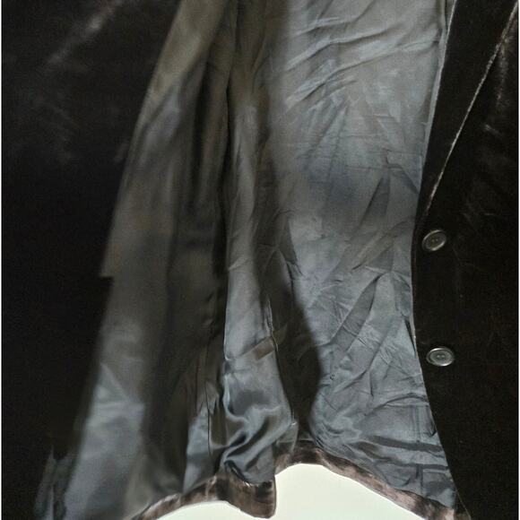 Zara Women's Velvet Tobacco Blazer - Picture 6 of 9